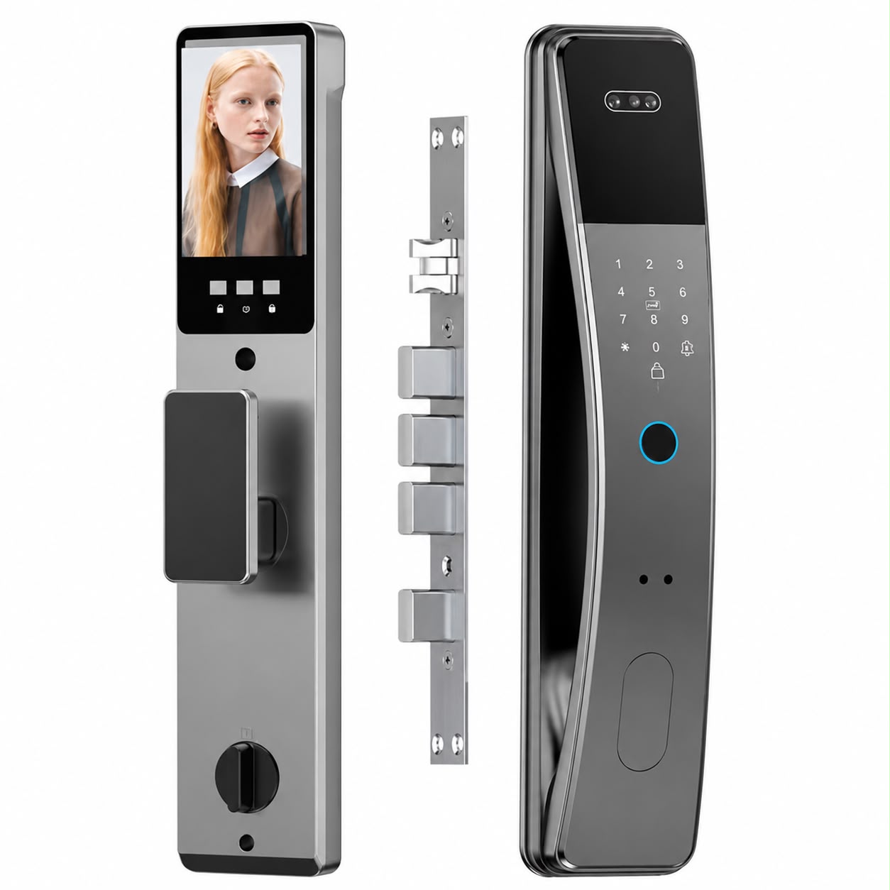 Smart Door Lock installed on door